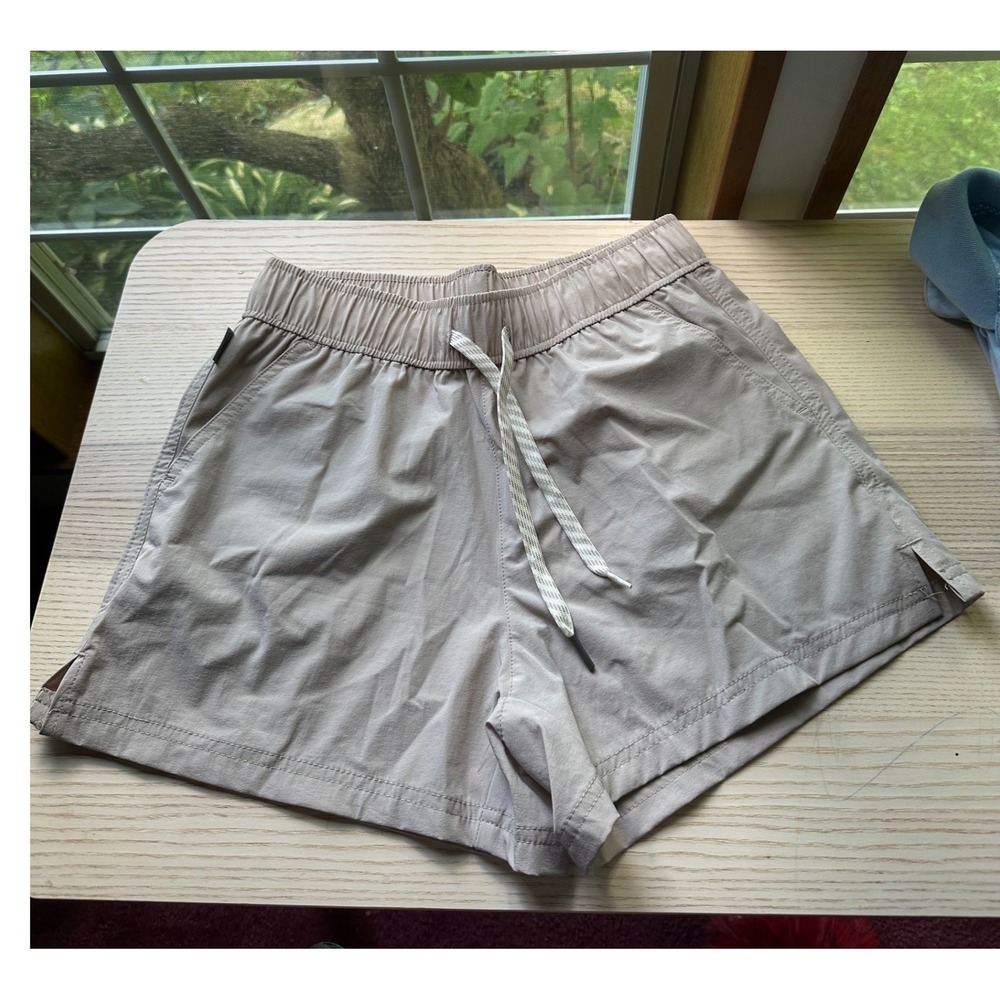 Avalanche Womens Tan Beige Hiking Shorts Elastic Waist Outdoor CA534R2 Small